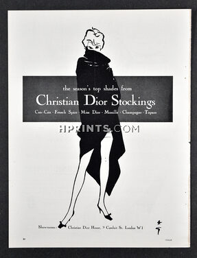 Christian Dior (Stockings) 1961 René Gruau