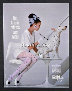 Dim (Hosiery) 1986 Tights, Bull Terrier Dog
