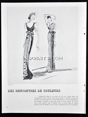 Schiaparelli 1937 Evening Gown Christian Bérard