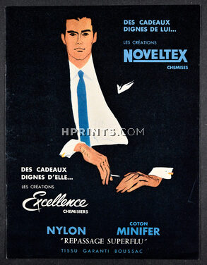 Noveltex 1959 Men's Clothing, Boussac, René Gruau