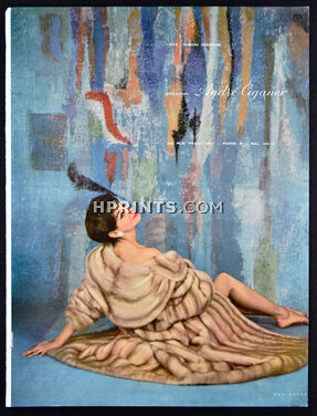André Ciganer 1960 Guy Arsac Fur Coat Fashion Photography