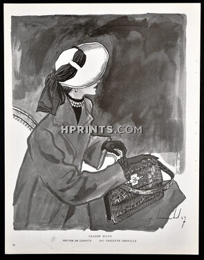 Claude Saint-Cyr 1947 Violette Cornille Handbag, Pierre Louchel
