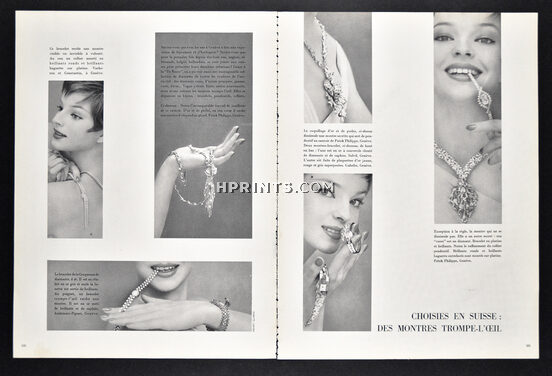 Des montres trompe-l'oeil, 1961 - Vacheron et Constantin, Patek Philippe, Audemars Piguet, Gübelin, Solvil, Photos Henry Clarke