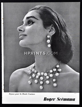 Roger Scémama (Jewels) 1955 Necklace, Earrings
