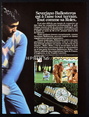 Rolex 1984 Oyster, Severiano Ballesteros, Golf