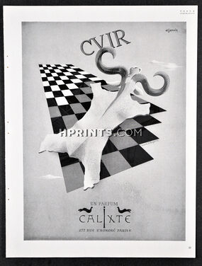 Calixte (Perfumes) 1945 d'après J. Margerin, Vogue Libération
