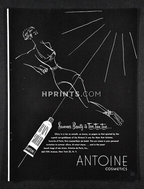 Antoine (Cosmetics) 1946 Bain de Soleil