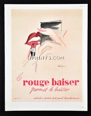 Rouge Baiser 1947 Lipstick, Making-up, Léon Bénigni