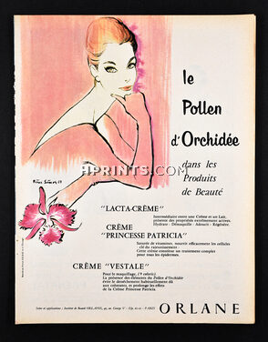 Orlane (Cosmetics) 1961 Pollen d'Orchidée, Pierre Simon