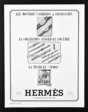 Hermès (Watches) 1939 Jaeger-leCoultre, Atmos & Vacheron et Constantin