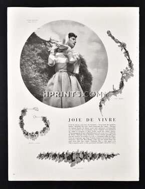 Max Boinet, Victor Linton, Line Vautrin 1947 Bijoux fantaisie, Robe Pierre Balmain