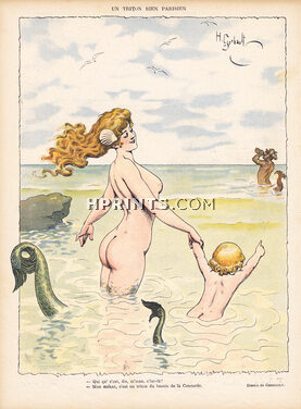 Henry Gerbault 1903 Mermaid Triton Mythology