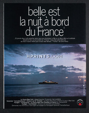 Transat (Ship Company) 1969 Le "France" Ocean Liner