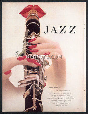 Jazz Dossier, 1955 - Helena Rubinstein Make-up, Photo Irving Penn, Vogue article, 6 pages