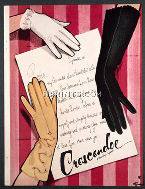 Crescendoe (Gloves) 1955 René Gruau