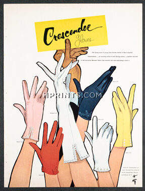 Crescendoe (Gloves) 1959 René Gruau