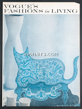 Cat by Pallavicini 1957 Vogue Fashions in Living