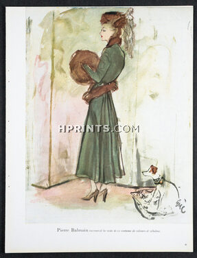 Pierre Balmain 1947 Eric (Carl Erickson), Fur Muff