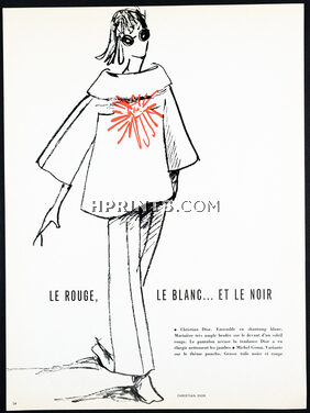 Christian Dior 1963 Ensemble en shantung, Pantalon, Jacques Costet