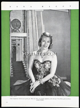 Nina Ricci 1947 Cantatrice Lily Pons, Photo Farkas