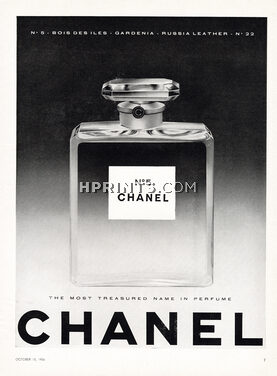 Chanel (Perfumes) 1956 Numéro 5 (version top & bottom texts, english)