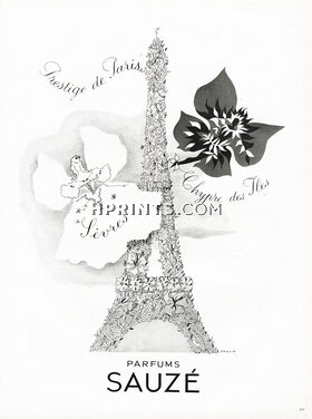Sauzé (Perfumes) 1946 Eiffel Tower, Maurice Paulin