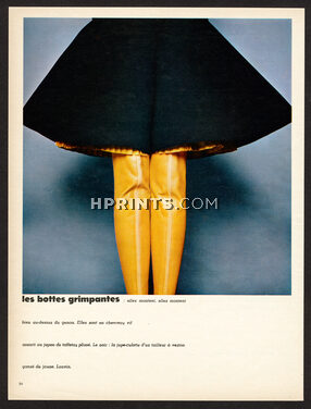 Lanvin 1967 Photo Guy Bourdin, Bottes Grimpantes
