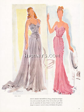 Maggy Rouff 1946 Evening Gown, Reinoso