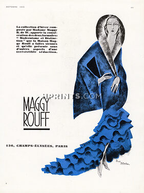 Maggy Rouff 1929 Madame Maggy B. de W. Evening Coat, Paul Valentin