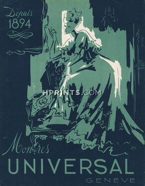 Montres Universal (Watches) 1943 Depuis 1894, Signé Fourn