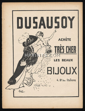 Dusausoy 1909 Chenet, Achète Très Cher Les Beaux Bijoux