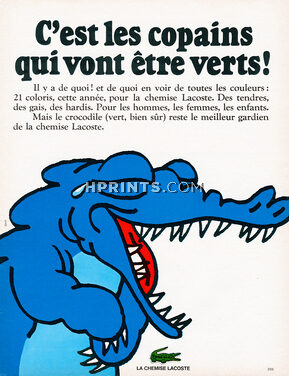 Lacoste 1968 Crocodile Bleu