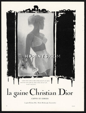 Christian Dior (Lingerie) 1958 "la gaine Christian Dior" Girdle, Bra