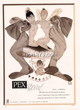 Pex (Hosiery) 1958 Stockings, Fairies