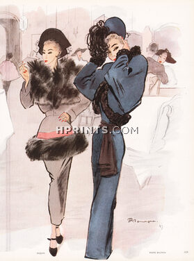 Mourgue 1947 Balmain & Paquin furs