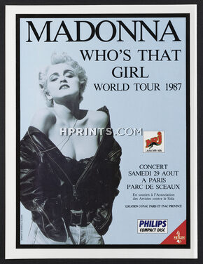 Madonna — Who's That Girl 1987 World Tour Ad Paris