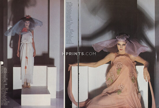 Photos Guy Bourdin 1974 British Vogue, Fashion Photography, 6 pages