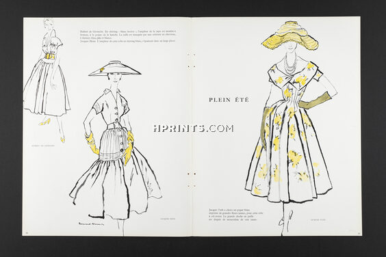 Plein été, 1954 - Givenchy, Jacques Heim, Jacques Fath, Summer Dresses