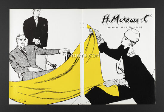 H. Moreau & Cie 1957 Pierre Mourgue, Fabric