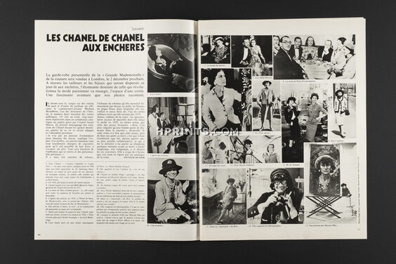 Les Chanel de Chanel aux enchères, 1978 - Gabrielle Coco Chanel, "La Grande Mademoiselle", Christie's