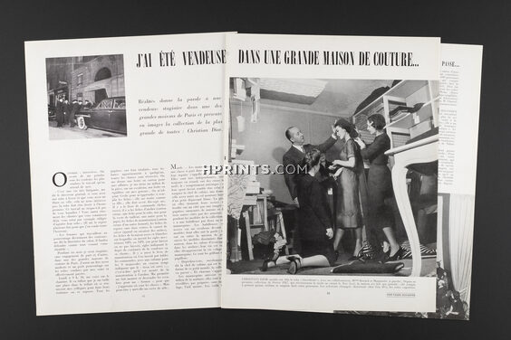 J'ai été vendeuse dans une grande Maison de Couture..., 1950 - Christian Dior Alla Ilchun, Fitting, 9 pages