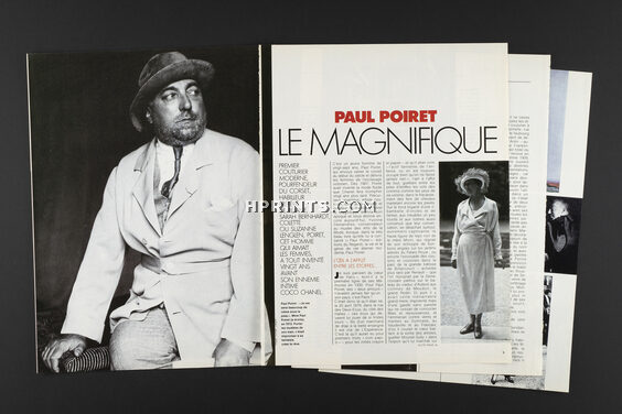 Paul Poiret Le Magnifique, 1986 - Paul Poiret, Artist's Career, Rosine, Art Deco, Text by Yvonne Deslandres, 6 pages
