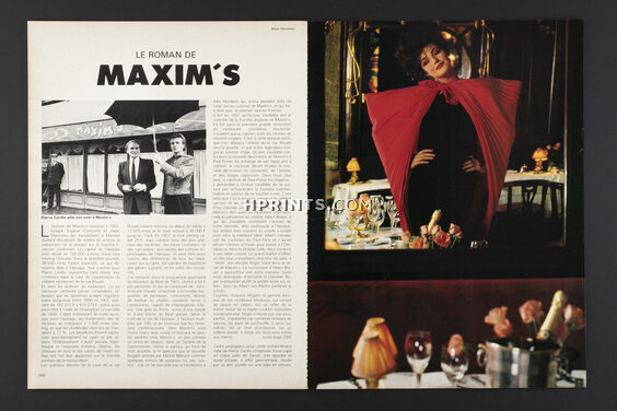 Le Roman de Maxim's, 1981 - Pierre Cardin, Fashion Photography, 3 pages