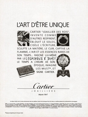 Cartier 1986 L'art d'être unique