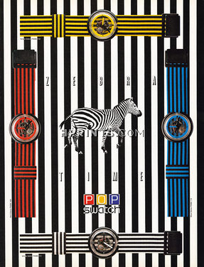 Swatch (Watches) 1989 Zebra Time