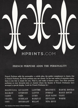 French Perfumers 1963 Balenciaga, Le Galion, Nina Ricci, Maggy Rouff...