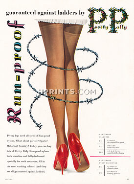 Pretty Polly 1963 Stockings Run-proof