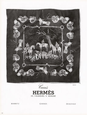 Hermès (Carrés) 1951 Hunting, Chasse à Courre