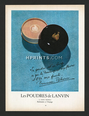 Lanvin (Cosmetics) 1958 Princesse Bibesco Powder