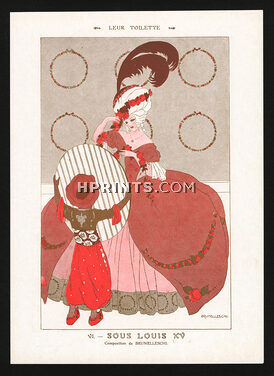 Brunelleschi 1912 "Leur Toilette sous Louis XV" Robe à la française